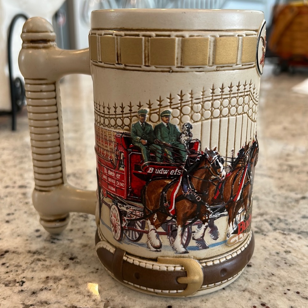 1996 Anheuser Busch Clydesdale Hitch Stein